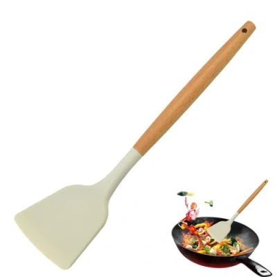Immagine di spatola in silicone per cucinare antiaderente utensili da cucina, cucina cuocere mescolare, grigliare servire cibo