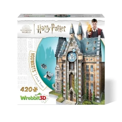 Immagine di Wrebbit3D, Harry Potter: Hogwarts Clock Tower (420pc), 3D Puzzle, Ages 14+