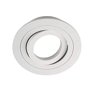 Immagine di Wonderlamp Classic w e000109 Pack di faretti rotondi con portalampada gu10, bianco, 9.3 x 2.5 cm, 10 pezzi