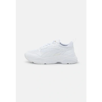 Immagine di Puma Cassia Sneakers basse, Donna, Taglia: 42.5, White/team gold Finta pelle / tessuto