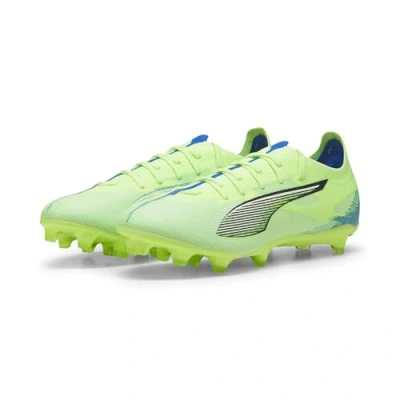 Immagine di Puma Ultra 5 Match FG/AG Scarpe da calcetto con tacchetti, Uomo, Taglia: 48.5, Fizzy apple/white/bluemazing Sintetico / tessuto