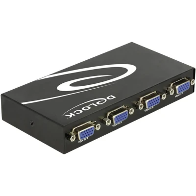 Immagine di Delock 87635 4 Porte Switch VGA Utilizzo bidirezionale, Contenitore in metallo 1920 x 1440 Pixel