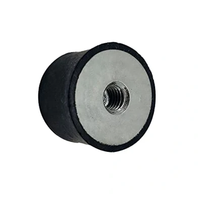 Immagine di DOJA INDUSTRIAL Silent Block M6 20x20 Femmina 4 Pezzi Supporti Gomma Antivibrazione Condizionatore Antivibranti in + Acciaio Gommini Silentblock