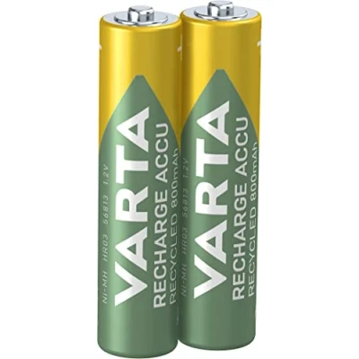 Immagine di Varta RECH.AC.RECYC.AAA800mAh BLI2 Batteria ricaricabile Ministilo (AAA) NiMH 800 mAh 1.2 V 2 pz.