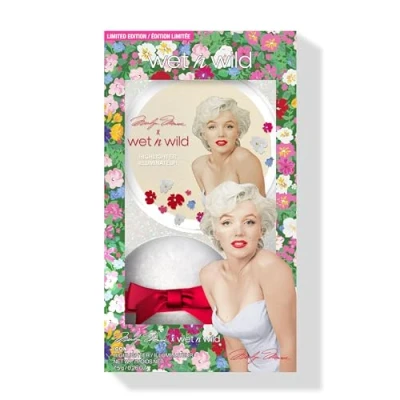 Immagine di Wet n Wild Marilyn Monroe Iconic Diamond Highlighter, Illuminante Viso in Polvere con Perle Iridescenti per un Effetto Luminoso da Hollywood, Include Spugna Morbida l&#039;Applicazione, Cool Champagne