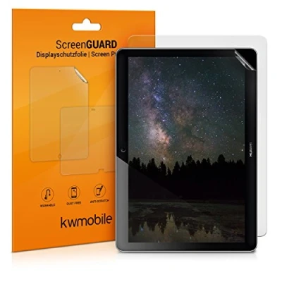Immagine di kwmobile 2X Pellicola Protettiva Compatibile con Huawei MediaPad T3 10 Set Pellicole Touchscreen Antiriflesso e Anti Impronte per Tablet
