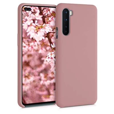 Immagine di kwmobile Cover per OnePlus Nord Custodia Back Case Smartphone in Silicone TPU Protezione Gommata rosa invernale