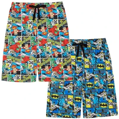 Immagine di Confezione da due Pantaloncini Salotto Uomo Batman, The Flash, Green Lantern e Superman 100% Cotone M