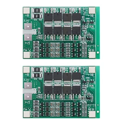 Immagine di 2 schede di protezione per batteria al litio 3S 40 A 12 V pannello carica della multi BMS scheda PCB con ricarica equilibrio
