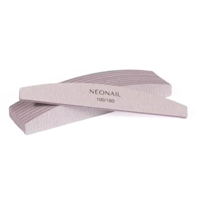Immagine di NEONAIL Set di Lime per Unghie Grigio Barca 100/180 10 Pezzi Lima Accessori Limetta Limette
