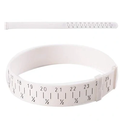 Immagine di TMISHION Bracciale Morbido con Righello, plastica da Polso Misura Regolabile, Strumento di