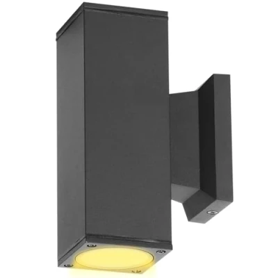 Immagine di Aigostar Lampada da Parete Esterno Impermeabile IP65, GU10 Alluminio Up Down Esterni, Applique Moderna, Luce per Muro Portico Corridoio Terrazza, Nero