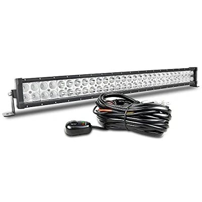 Immagine di Willpower Barra LED Fuoristrada Luce a 81cm 180W Combinazione di Fascio Spot e Inondazione 12V 24V Con Cablaggio Fari Luci da Lavoro per Trattore Auto Camion Barca 4x4 ATV