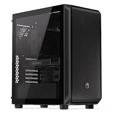 Immagine di ENDORFY Arx 500 Air, 5 ventole da 140 mm incluse, pannello laterale in vetro temperato, elevata compatibilità con vari componenti del PC, arioso e facile configurare EY2A010