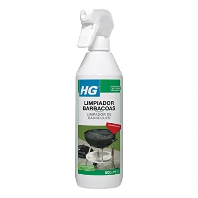 Immagine di HG 137050130 Super Barbecue 500 ml è un efficace detergente che elimina il grasso appellato e bruciato, bianco, 6,7 x 8,5 24,9 cm