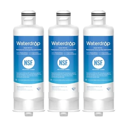 Immagine di Waterdrop DA97 17376B Replacement for Samsung® HAF QIN/EXP Refrigerator Water Filter, Pack of 3