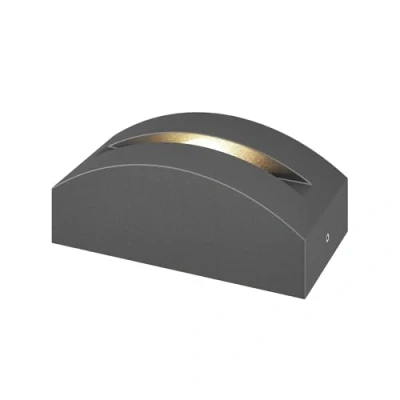 Immagine di Lucande Lampada LED da esterno Marka, alluminio grigio