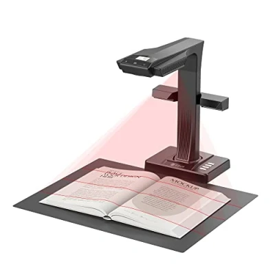Immagine di CZUR ET16 PLus Scanner Professionale per Libri, 16 MP Documento A3, Converte i Documenti in PDF/Word/Tiff/Excel, OCR, Compatibile con Windows e MacOS