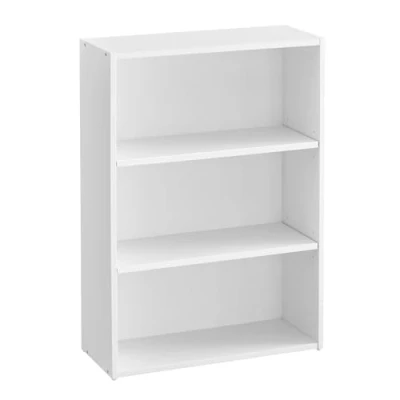 Immagine di VASAGLE Scaffale a 3 Ripiani, Libreria, Scaffalatura Portaoggetti, Organizzatore con Scomparti, Ripiani Aperti e Regolabili, per Soggiorno, Ufficio, Camera da Letto, Bianco Nuvola LBC163T14