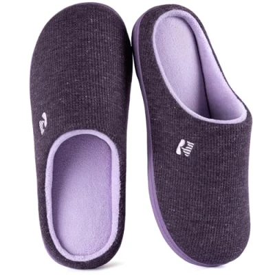 Immagine di RockDove Bicolore Pantofola da Donna in Memory Foam, 42/43 EU, Melanzana
