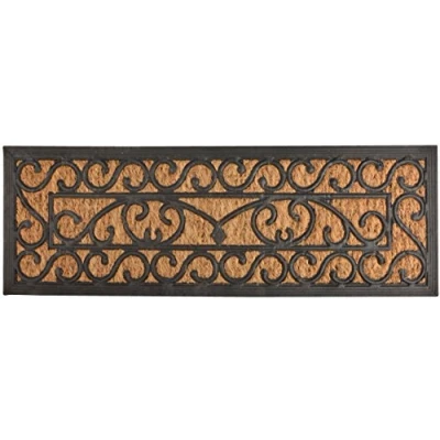 Immagine di Esschert Design rb168 porta/Stufe Zerbino, Fibra di Cocco, gomma, Nero/Marrone, 75 x 25 0.9 cm