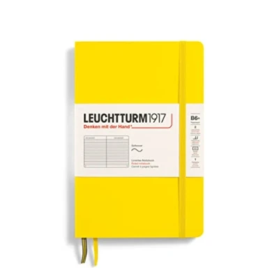 Immagine di LEUCHTTURM1917 358302 Taccuini Paperback (B6+), Copertina morbida, 123 pagine numerate, Righe, Giallo Limone