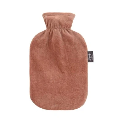 Immagine di Fashy Borsa dell&#039;acqua calda con rivestimento in pile, marrone, 2,0 l