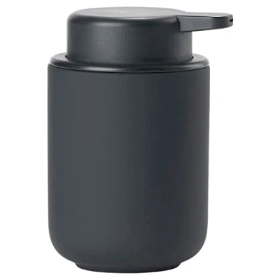 Immagine di Zone Denmark Ume, Dispenser per Sapone Liquido, in gres con Rivestimento Soft Touch, Colore Nero