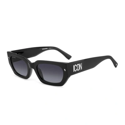 Immagine di Lunettes De Soleil Dsquared2 Icon 0017/s Col. 807/9o Femme Carré Noir