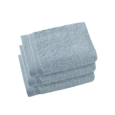 Immagine di De Witte Lietaer Contessa Luxe Set di 3 asciugamani per ospiti, in cotone, 40 x 60 cm, colore: Blu ghiaccio