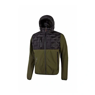 Immagine di U Power SPOCK, Giacca, Con Cappuccio Regolabile, Polsini Elasticizzati, Tessuto Traspirante, Antivento, Cerniera Impermeabile, Capispalla Trapuntato, Multitasche (Dark Green_5XL)