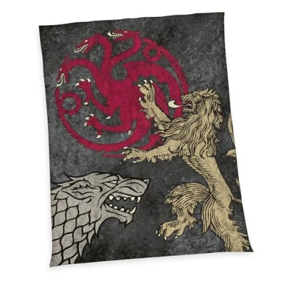 Immagine di Herding Game of Thrones Coperta in Pile con Superficie Wellsoft, Multicolore, 200 x 150 cm