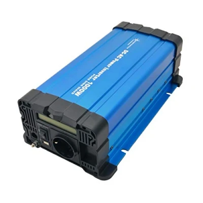 Immagine di Solartronics Convertitore di Tensione FS1000D 24V 1000/2000 Watt Onda Sinusoidale Pura Blu M.Schermo FS Serie Inverter