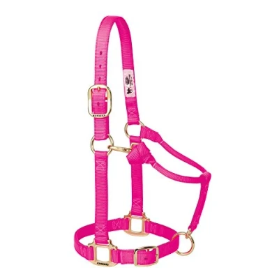 Immagine di Weaver Leather Original Adjustable 3/10,2 cm Suckling Chin And Throat Snap Halter, 35 7036 DP, Diva Pink, 1&quot; Large Horse