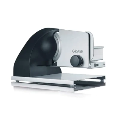 Immagine di Graef SKS902EU Elettrico 185W Alluminio Nero, Acciaio inossidabile affettatrice