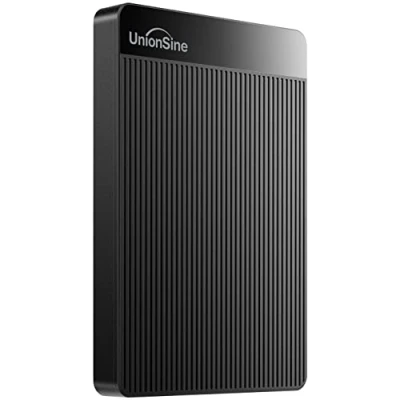 Immagine di UnionSine Hard Disk Esterno 2,5&quot; 2TB Ultra Slim Portatile USB3.0 SATA HDD Storage per PC, Macbook, PS4, PS5, Xbox series, Wii u, TV (Nero) HD2510