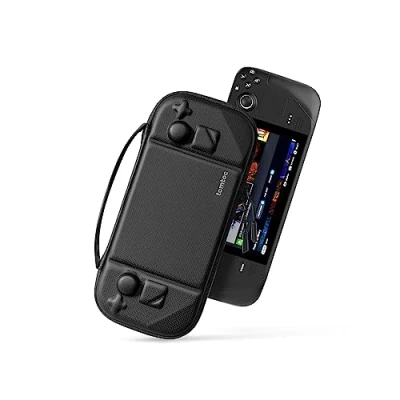 Immagine di tomtoc Custodia Compatibile con Steam Deck/Steam Deck OLED, a Guscio Rigido in EVA Protezione Totale per Console e Accessori Deck, Resistente Agli Urti, Viaggi o Regali Natale