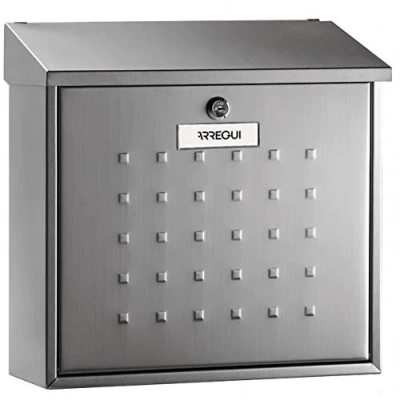 Immagine di ARREGUI Premium Maxi E5617 Cassetta Postale Individuale in Acciaio, Di Grandi Dimensioni, della Posta da Parete, Dimensione L (Riviste e Buste C4), Facile Montare, Inox