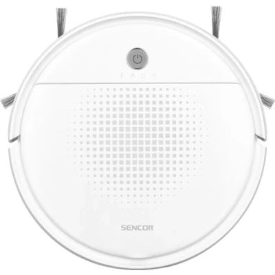 Immagine di Sencor Robot Aspirapolvere Lavapavimenti SRV 1550WH Ultra Silenzioso e Compatto, Navigazione Intelligente con Tecnologia Smart Room Funzione Mop, Ideale per Peli degli Animali