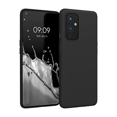 Immagine di kwmobile Custodia Compatibile con OnePlus 9 (EU/NA Version) Cover Back Case per Smartphone in Silicone TPU Protezione Gommata nero matt