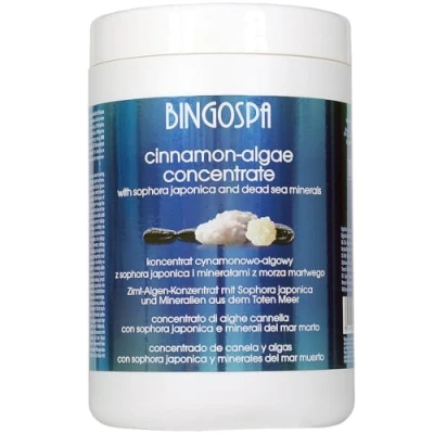 Immagine di Concentrato anticellulite di cannella e alghe del Mar Morto per rassodare modellare i minerali 1000 ml BINGOSPA