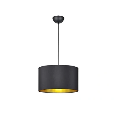 Immagine di Trio Leuchten Hostel Lampadario in metallo, colore: nero opaco/oro