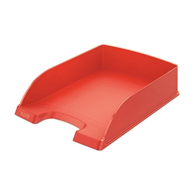 Immagine di LEITZ 52270220 Plus Standard, Vaschetta Porta Corrispondenza, Formato A4, Colore Rosso, Confezione da 5 pezzi