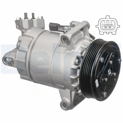 Immagine di DELPHI TSP0155927 compressore Aria Condizionata 5VS12 PAG 46 con olio NISSAN: Qashqai / Qashqai+2 I