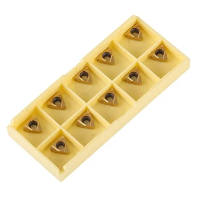Immagine di Inserti per Tornio in Metallo Duro Punte CNC Utensile con Taglierina a Lama Scatola 10 Pezzi
