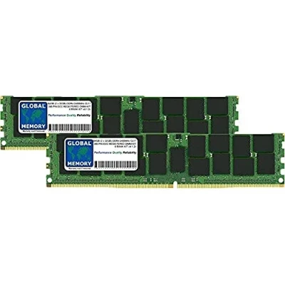 Immagine di GLOBAL MEMORY Kit di Memoria RAM DDR4 da 64 GB (2 x 32 GB) 2400 MHz PC4 19200 288 PIN ECC REGISTRATA DIMM (RDIMM) Compatibile con Server/Workstation/schede Madri (Kit Chip a 4 Livelli)