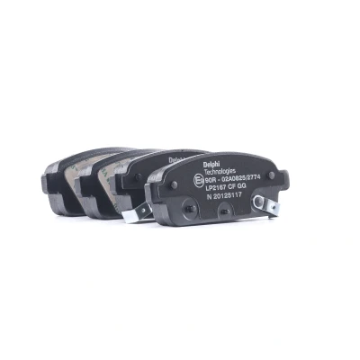 Immagine di DELPHI LP2167 Kit pastiglie freno con segnalatore acustico usura lamierino anticigolío senza accessori OPEL: Mokka / X