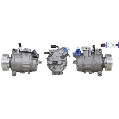 Immagine di ELSTOCK 51 0830 Compressore Aria Condizionata PAG 46 R134a con guarnizioni AUDI: Q7, A8 D3