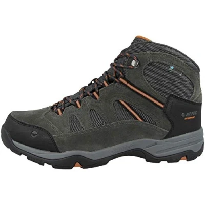 Immagine di HI TEC Bandera II WP Scarpa da hiking, Uomo, Taglia: 44, Charcoal/graphite/burnt orange Pelle e tessuto