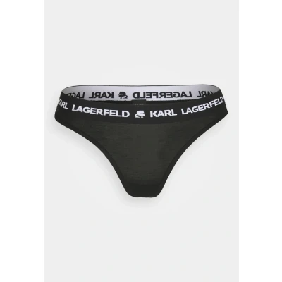 Immagine di KARL Lagerfeld LOGO Thong Perizoma, Donna, Taglia: Large, Black